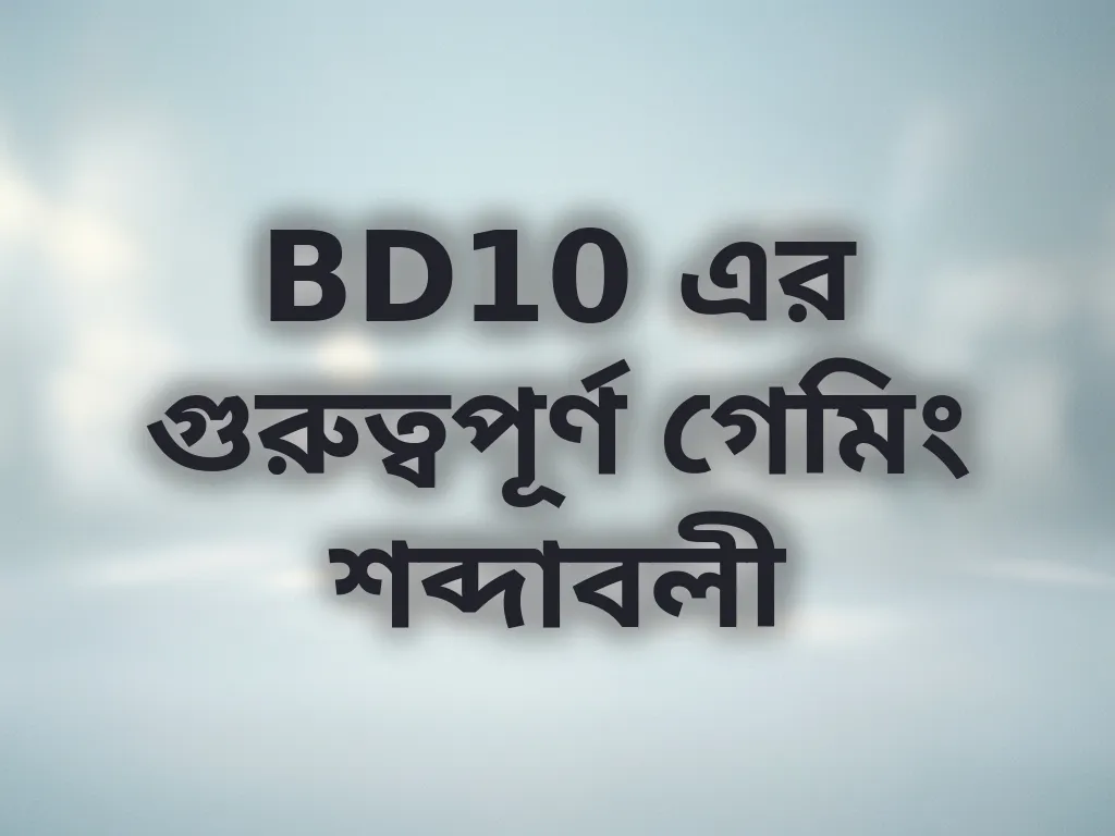 BD10 এর গুরুত্বপূর্ণ গেমিং শব্দাবলী